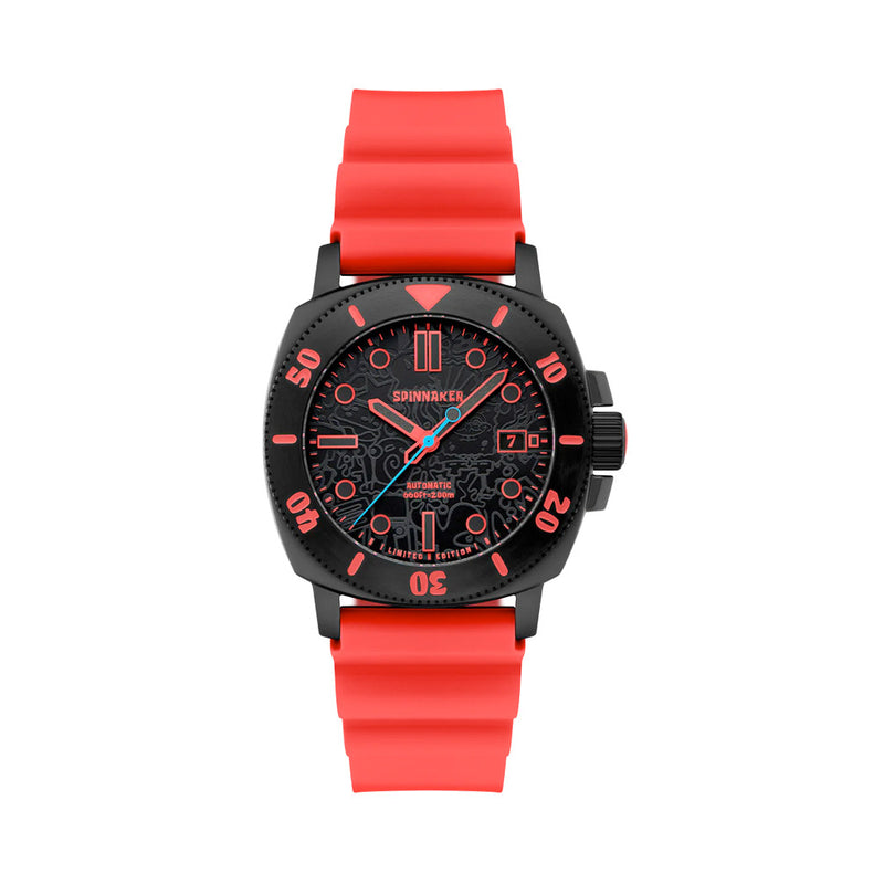 Spinnaker Hull Diver Automatic SpongeBob SquarePants Limited Edition Red Mr Krabs #SP-5147-04