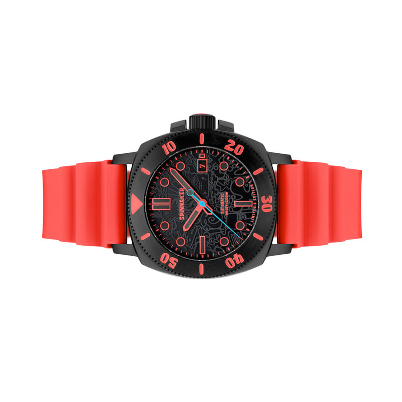 Spinnaker Hull Diver Automatic SpongeBob SquarePants Limited Edition Red Mr Krabs #SP-5147-04