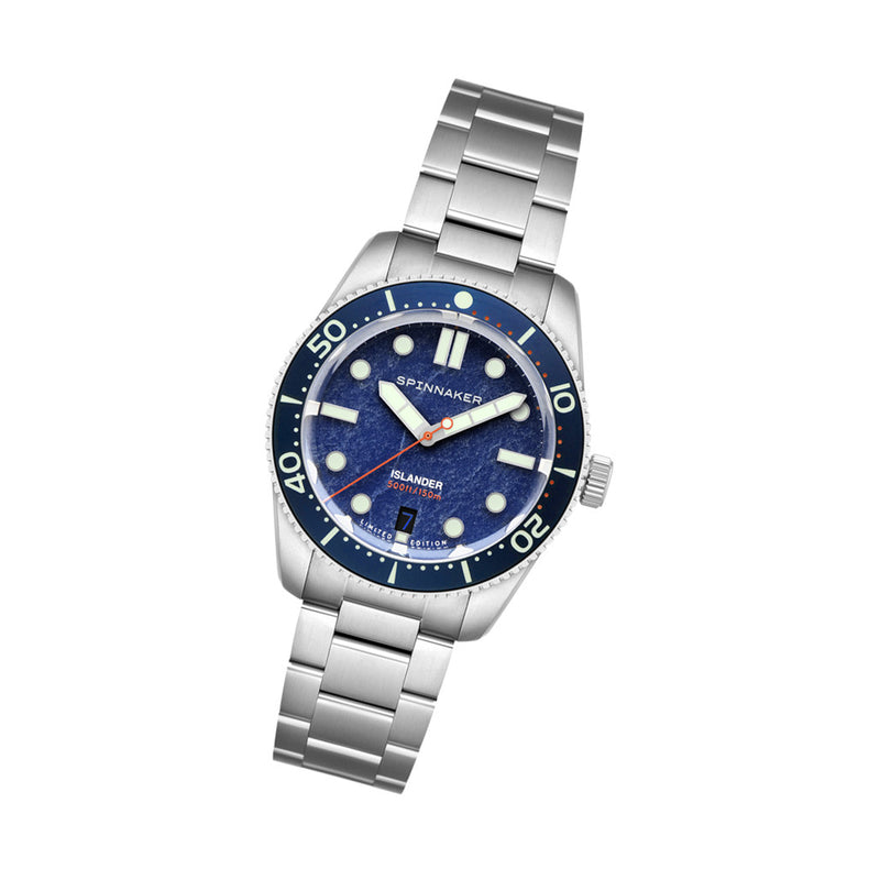 Spinnaker x Islander 39mm Croft with Blue Aventurine Dial #SP-5149-LIW11