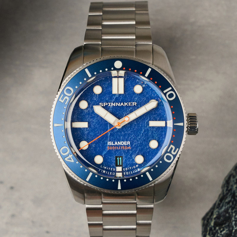 Spinnaker x Islander 39mm Croft with Blue Aventurine Dial #SP-5149-LIW11