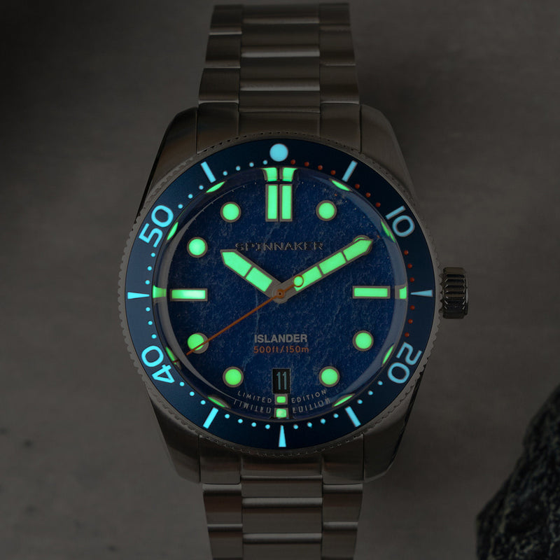 Spinnaker x Islander 39mm Croft with Blue Aventurine Dial #SP-5149-LIW11