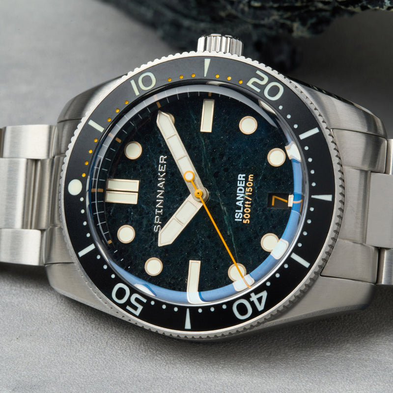 Spinnaker x Islander 39mm Croft with Black Aventurine Dial #SP-5149-LIW22