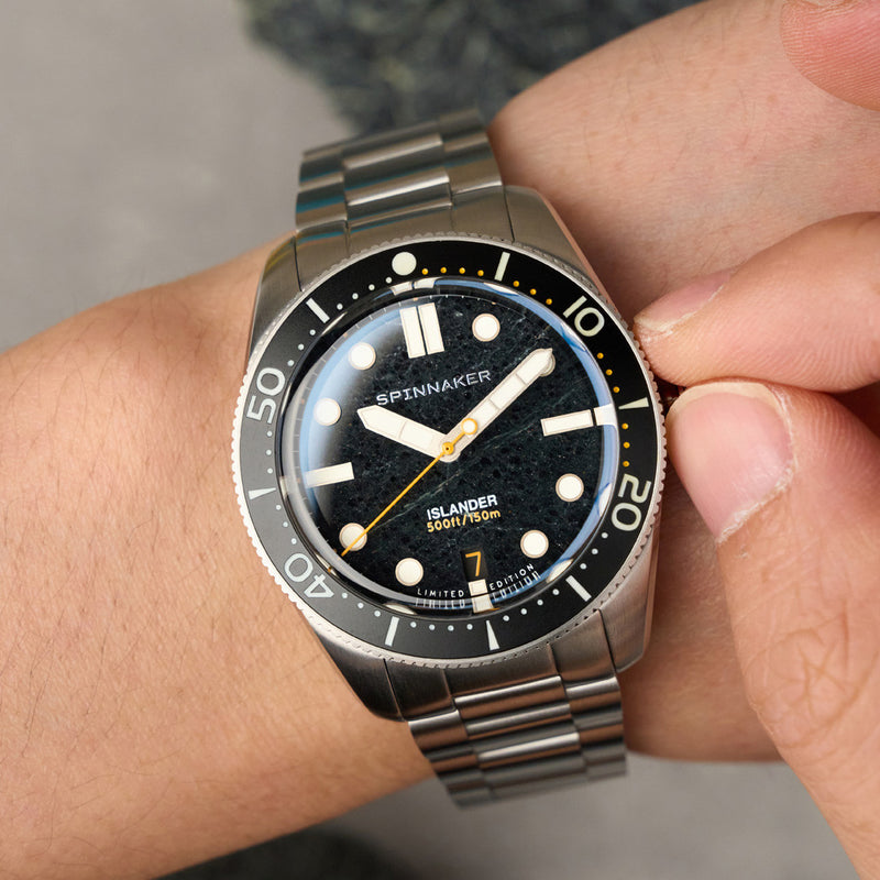 Spinnaker x Islander 39mm Croft with Black Aventurine Dial #SP-5149-LIW22