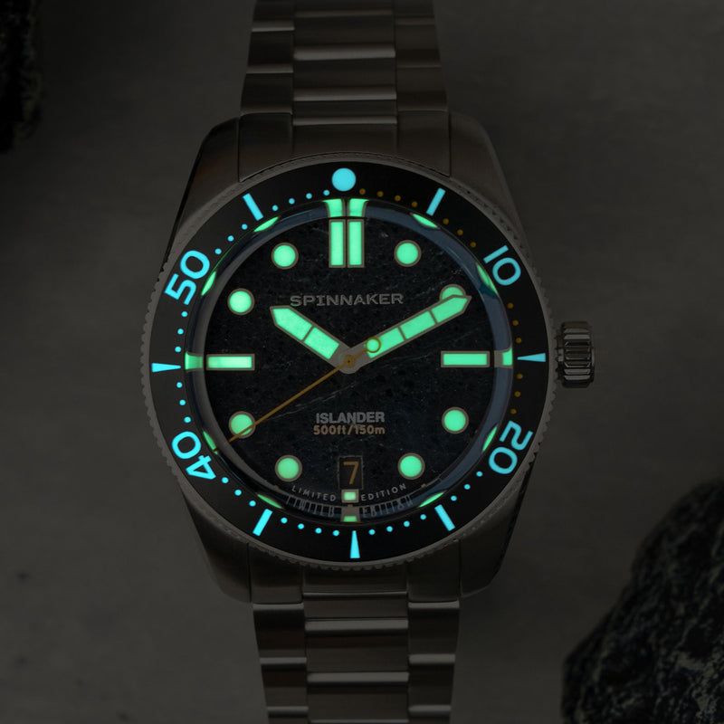 Spinnaker x Islander 39mm Croft with Black Aventurine Dial #SP-5149-LIW22
