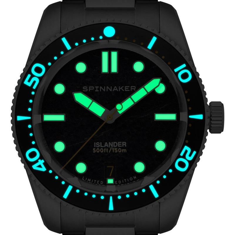 Spinnaker x Islander 39mm Croft with Black Aventurine Dial #SP-5149-LIW22
