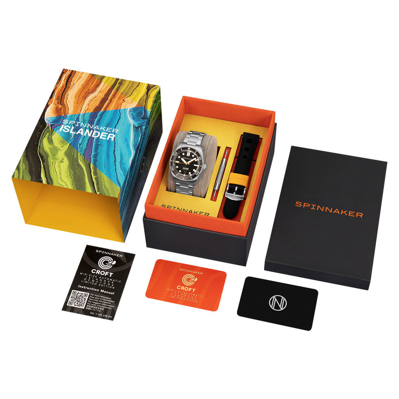Spinnaker x Islander 39mm Croft with Black Aventurine Dial #SP-5149-LIW22