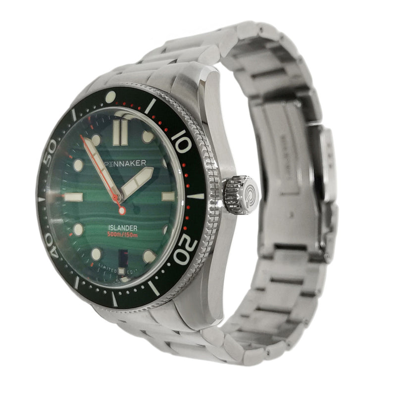 Spinnaker x Islander 39mm Croft with Green Malachite Dial #SP-5149-LIW33