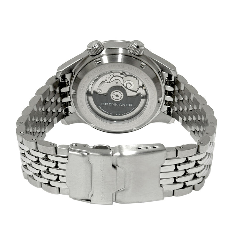 Spinnaker x Islander Bradner GMT Automatic Watch with Polar Dial #SP-5150-LIW11