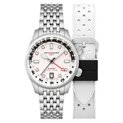 Spinnaker x Islander Bradner GMT Automatic Watch with Polar Dial #SP-5150-LIW11