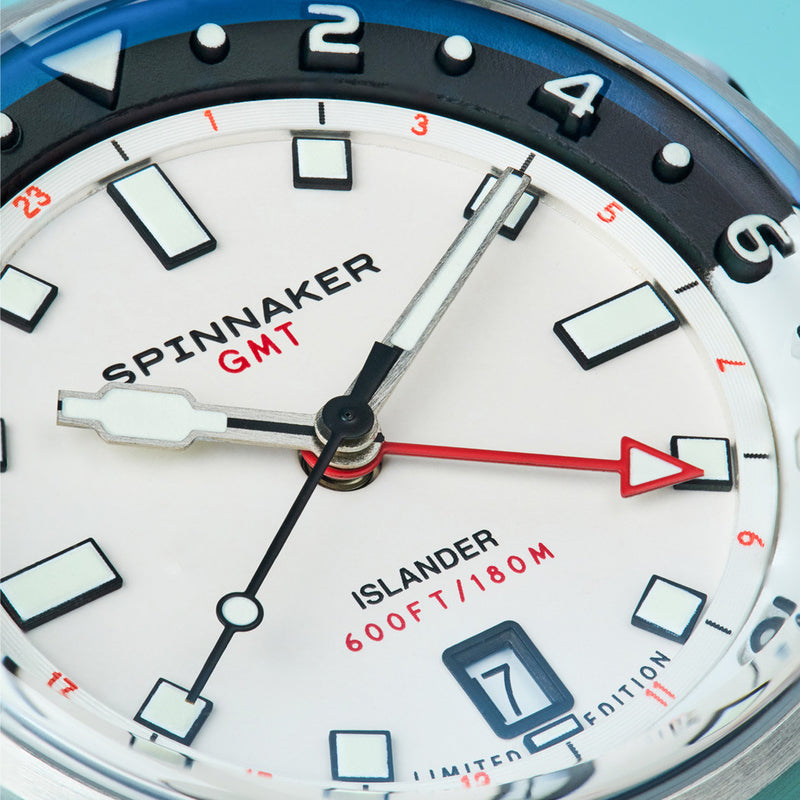 Spinnaker x Islander Bradner GMT Automatic Watch with Polar Dial #SP-5150-LIW11