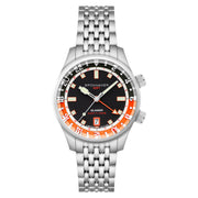Spinnaker x Islander Bradner GMT Automatic Watch with Black and Orange Dial #SP-5150-LIW22