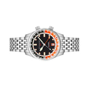 Spinnaker x Islander Bradner GMT Automatic Watch with Black and Orange Dial #SP-5150-LIW22