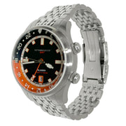 Spinnaker x Islander Bradner GMT Automatic Watch with Black and Orange Dial #SP-5150-LIW22
