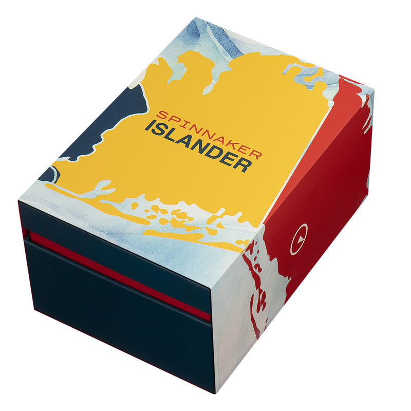 Spinnaker x Islander Bradner GMT Automatic Watch with Black and Orange Dial #SP-5150-LIW22