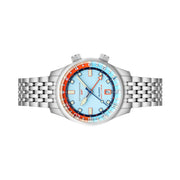 Spinnaker x Islander Bradner GMT Automatic Watch with Blue and Orange Dial #SP-5150-LIW44