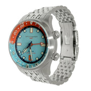 Spinnaker x Islander Bradner GMT Automatic Watch with Blue and Orange Dial #SP-5150-LIW44