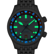 Spinnaker x Islander Bradner GMT Automatic Watch with Blue and Orange Dial #SP-5150-LIW44