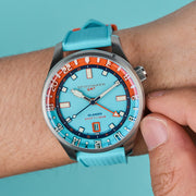 Spinnaker x Islander Bradner GMT Automatic Watch with Blue and Orange Dial #SP-5150-LIW44