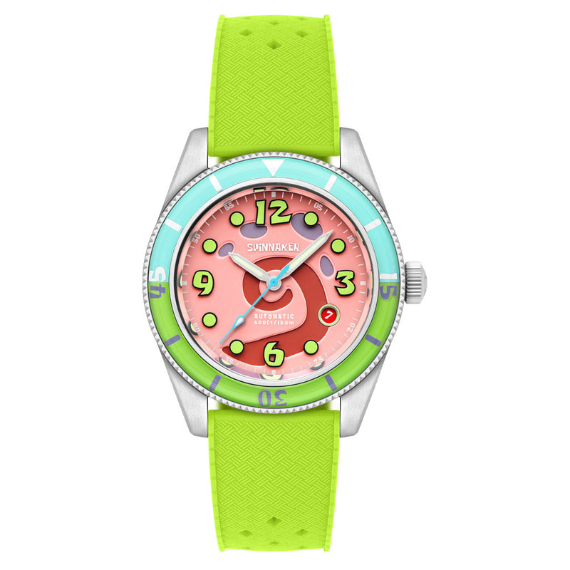 Spinnaker Fleuss Automatic SpongebBob SquarePants Conch Street LE Pink Gary #SP-5151-01