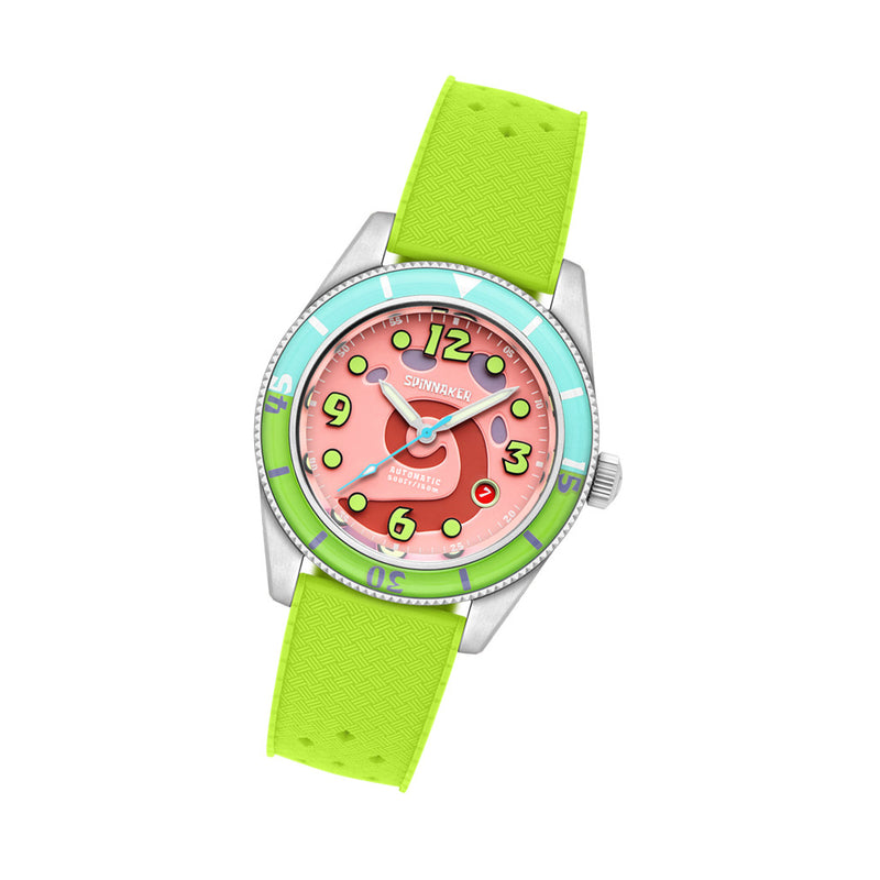 Spinnaker Fleuss Automatic SpongebBob SquarePants Conch Street LE Pink Gary #SP-5151-01