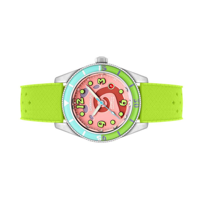 Spinnaker Fleuss Automatic SpongebBob SquarePants Conch Street LE Pink Gary #SP-5151-01