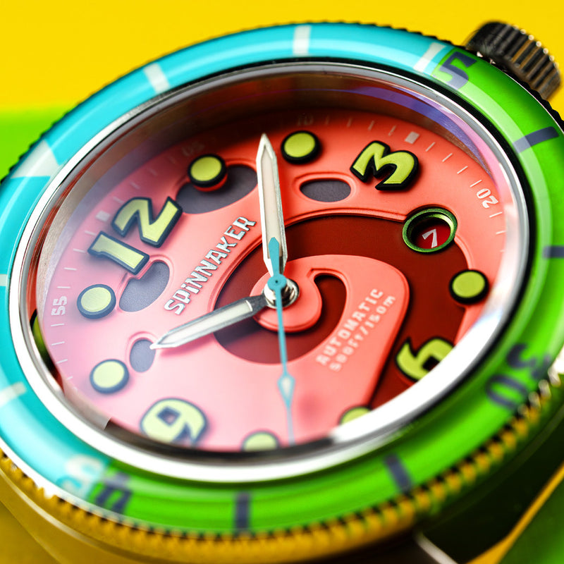 Spinnaker Fleuss Automatic SpongebBob SquarePants Conch Street LE Pink Gary #SP-5151-01