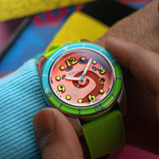 Spinnaker Fleuss Automatic SpongebBob SquarePants Conch Street LE Pink Gary #SP-5151-01