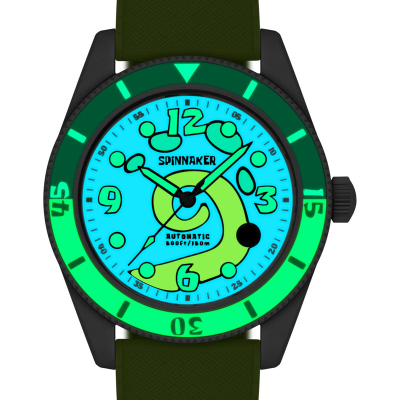Spinnaker Fleuss Automatic SpongebBob SquarePants Conch Street LE Pink Gary #SP-5151-01