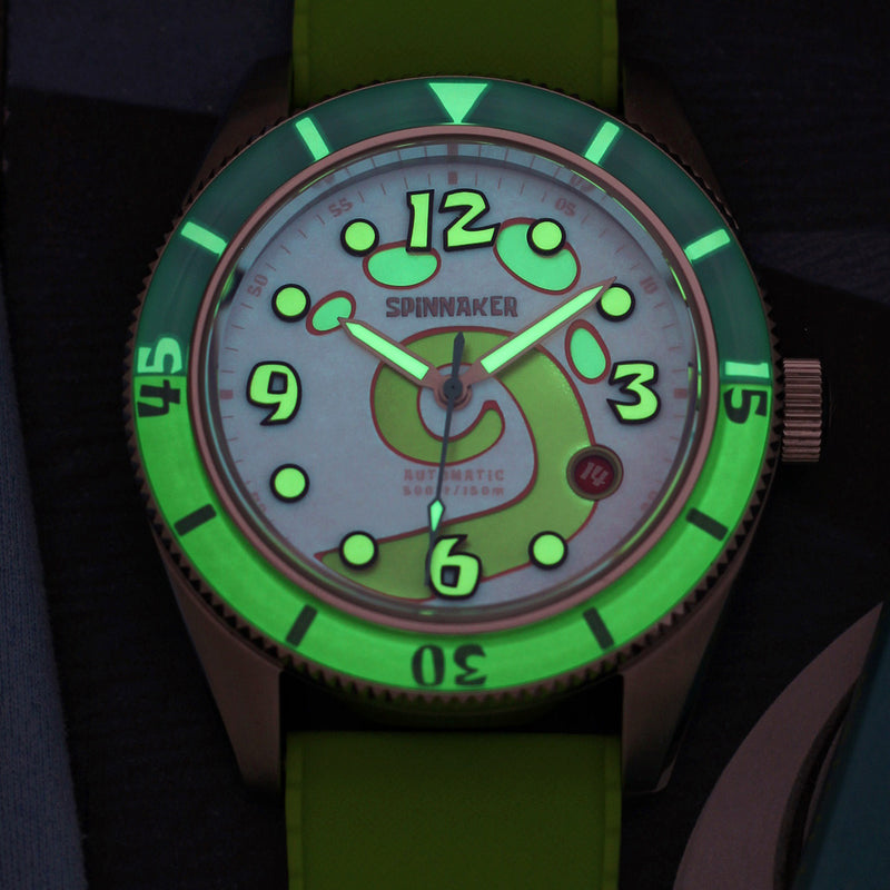 Spinnaker Fleuss Automatic SpongebBob SquarePants Conch Street LE Pink Gary #SP-5151-01