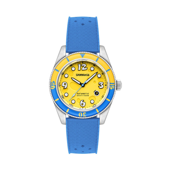 Spinnaker Fleuss Automatic SpongebBob SquarePants Conch Street LE Yellow Sponge #SP-5151-03