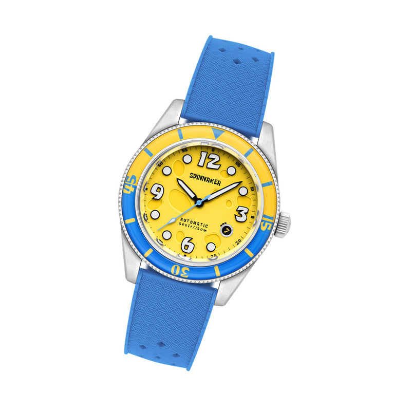 Spinnaker Fleuss Automatic SpongebBob SquarePants Conch Street LE Yellow Sponge #SP-5151-03