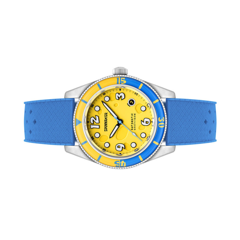 Spinnaker Fleuss Automatic SpongebBob SquarePants Conch Street LE Yellow Sponge #SP-5151-03