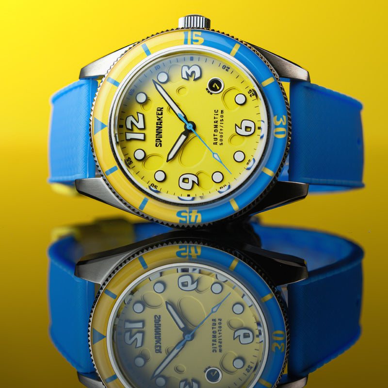 Spinnaker Fleuss Automatic SpongebBob SquarePants Conch Street LE Yellow Sponge #SP-5151-03