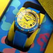 Spinnaker Fleuss Automatic SpongebBob SquarePants Conch Street LE Yellow Sponge #SP-5151-03
