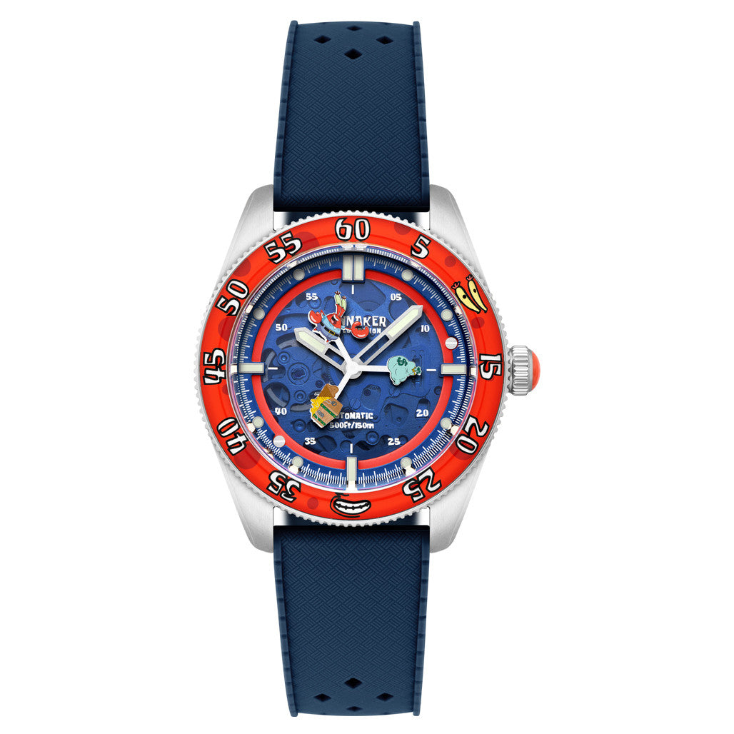 Spinnaker x Spongebob Croft LE Peekaboo Dollar Diver Watch #SP