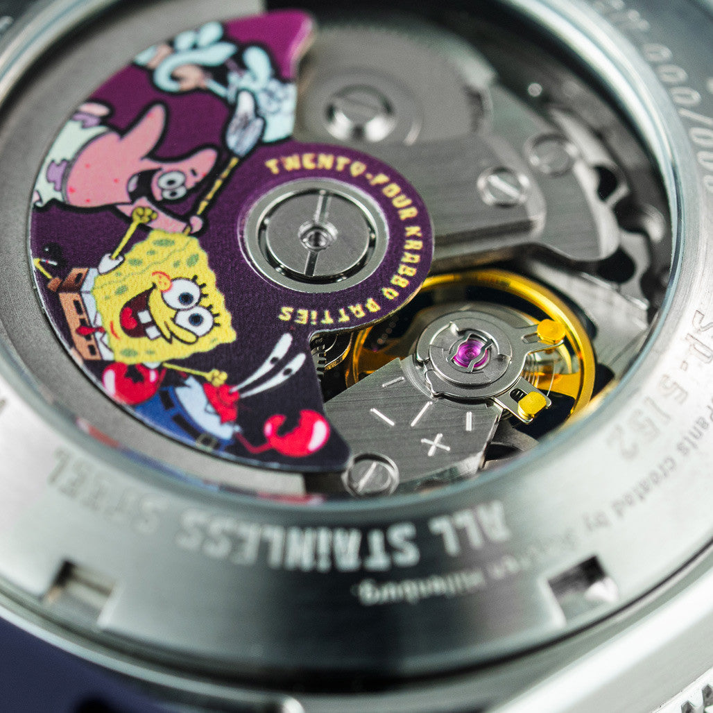 Spinnaker x Spongebob Croft LE Peekaboo Dollar Diver Watch #SP