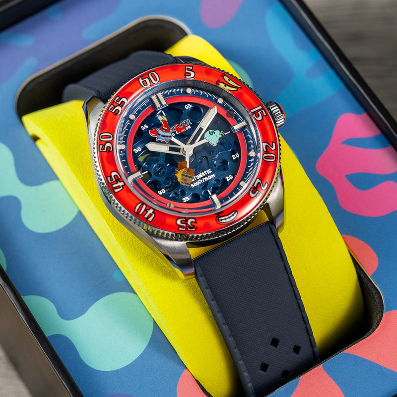 Spinnaker x Spongebob Croft LE Peekaboo Dollar Diver Watch #SP-5152-01