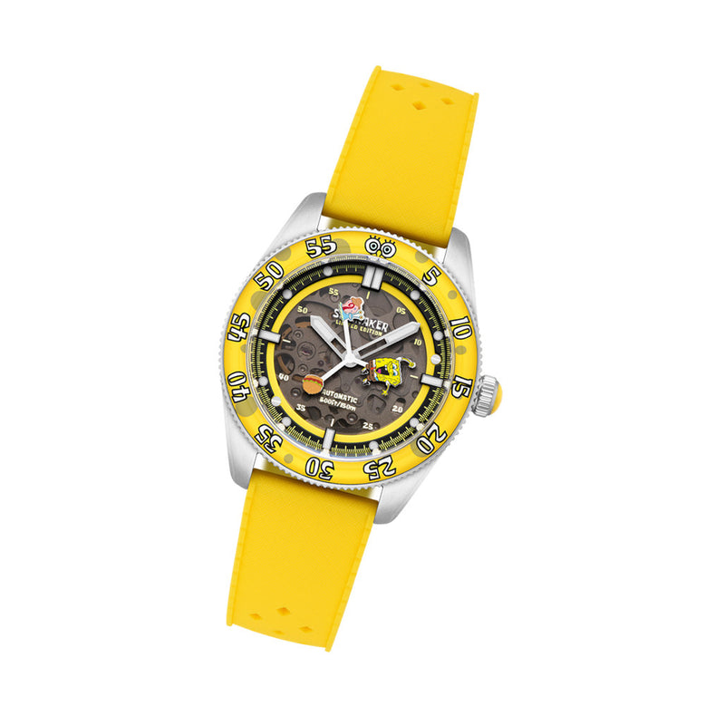 Spinnaker x Spongebob Croft LE Peekaboo Krabby Flipper Watch #SP-5152-02