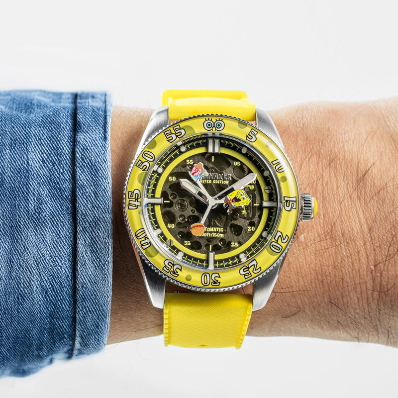 Spinnaker x Spongebob Croft LE Peekaboo Krabby Flipper Watch #SP-5152-02