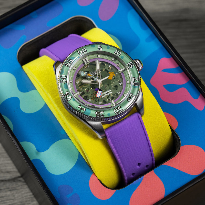 Spinnaker x Spongebob Croft LE Peekaboo Sour Seconds Watch #SP-5152-04