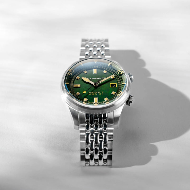 Spinnaker Bradner LE Pearl Diver Emerald Time Watch #SP-5158-11