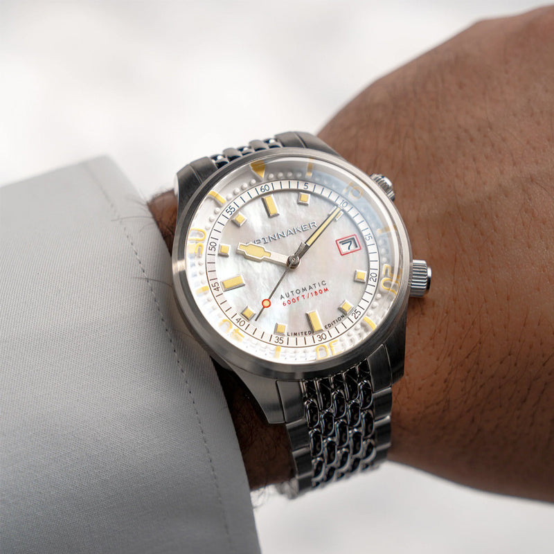 Spinnaker Bradner LE Pearl Diver Pearl Essence Watch #SP-5158-22