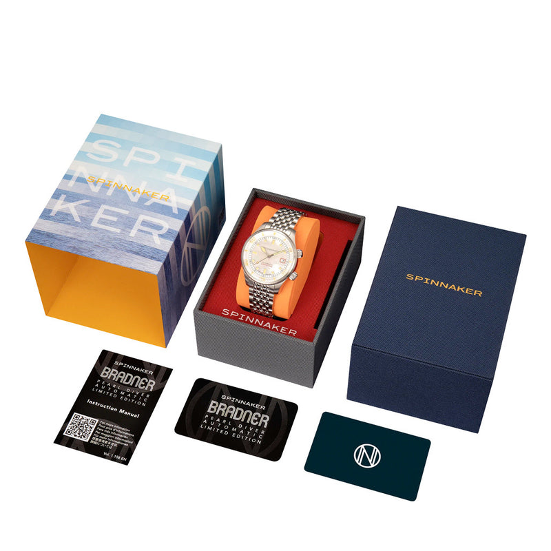 Spinnaker Bradner LE Pearl Diver Pearl Essence Watch #SP-5158-22