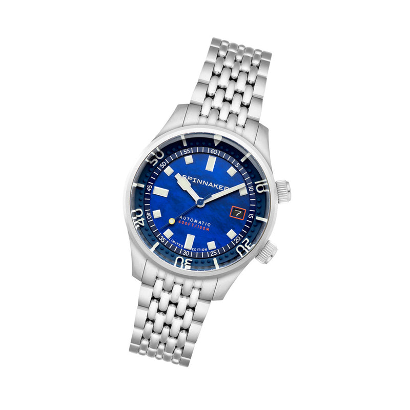 Spinnaker Bradner LE Pearl Diver Indigo Mirage Watch #SP-5158-33