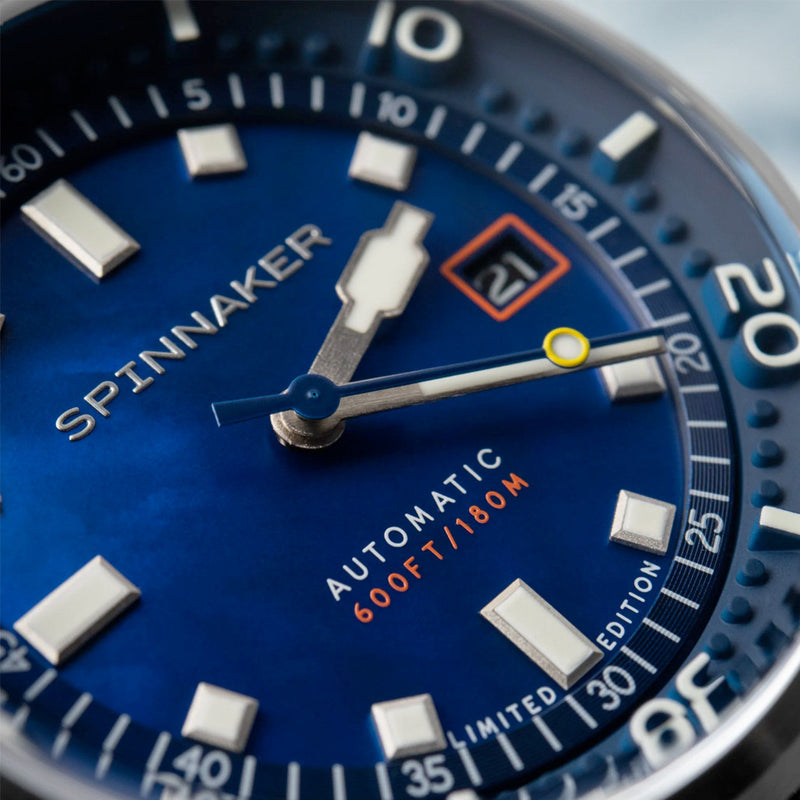 Spinnaker Bradner LE Pearl Diver Indigo Mirage Watch #SP-5158-33