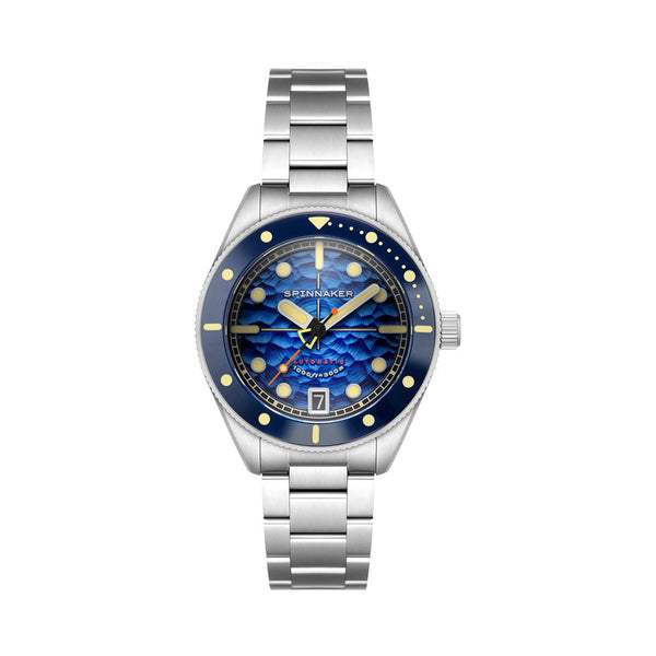 Spinnaker Challenger Automatic 300 Meter Depth Blue Dive Watch #SP-5159-11