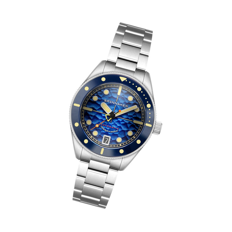 Spinnaker Challenger Automatic 300 Meter Depth Blue Dive Watch #SP-5159-11