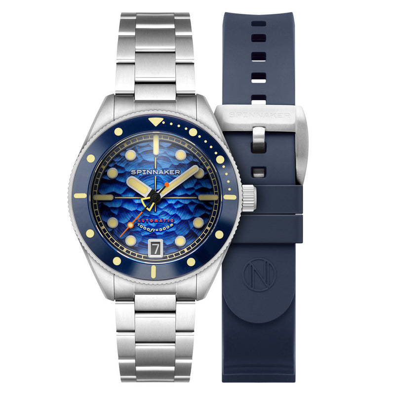 Spinnaker Challenger Automatic 300 Meter Depth Blue Dive Watch #SP-5159-11
