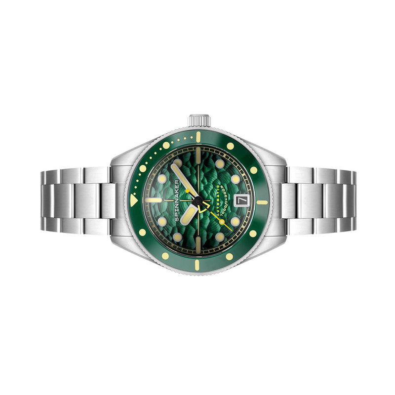 Spinnaker Challenger Automatic 300 Meter Sea Green Dive Watch #SP-5159-22