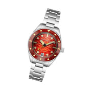 Spinnaker Challenger Automatic 300 Meter Fiery Red Dive Watch #SP-5159-33